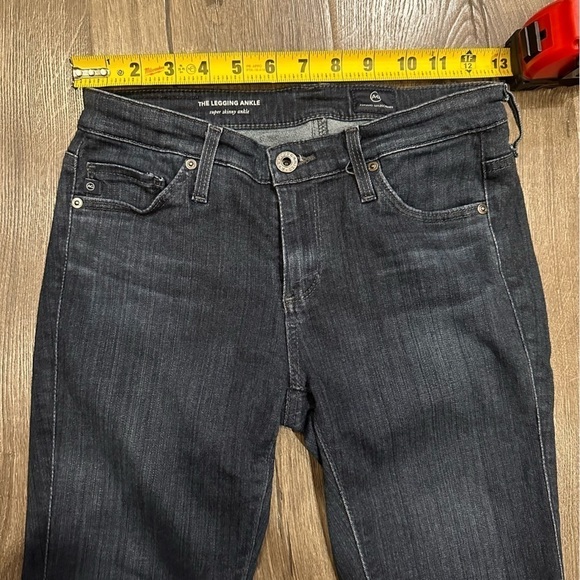AG Adriano Goldschmied Jeans Women 25 Blue The Legging Ankle Super Skinny Dark - Picture 7 of 11